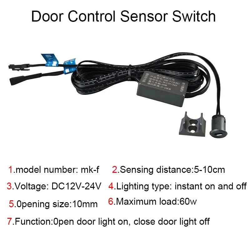 Customizable DC 12V 24V Wardrobe Closet Lighting Dupont Power Supply Specialized Touch Function Hand Sweep Function Human Sensor
