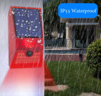 2-In-1 Solar Motion Sensor Detector Alarm Light Remote Control Siren Waterproof 129dB Siren Lamp For Home Outdoor Yard Farm
