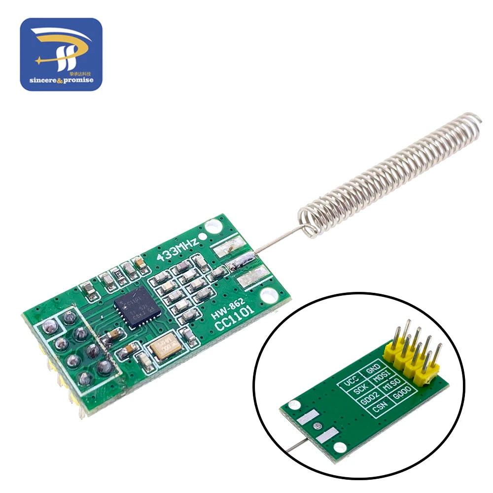 CC1101 433M 10mW Wireless Sender Transceiver Receiver Module NRF905/SX1212/SI4432 data transmission/transceiver