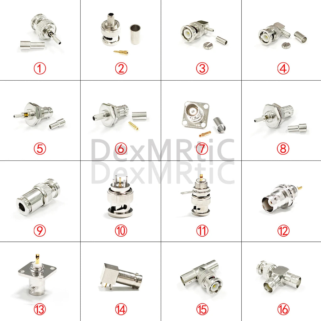 BNC Male Female RF Coax Connector Aapter for RG316 RG58 Cable Straight Right Angle Welding Terminal PCB Mount NEW Wholesale