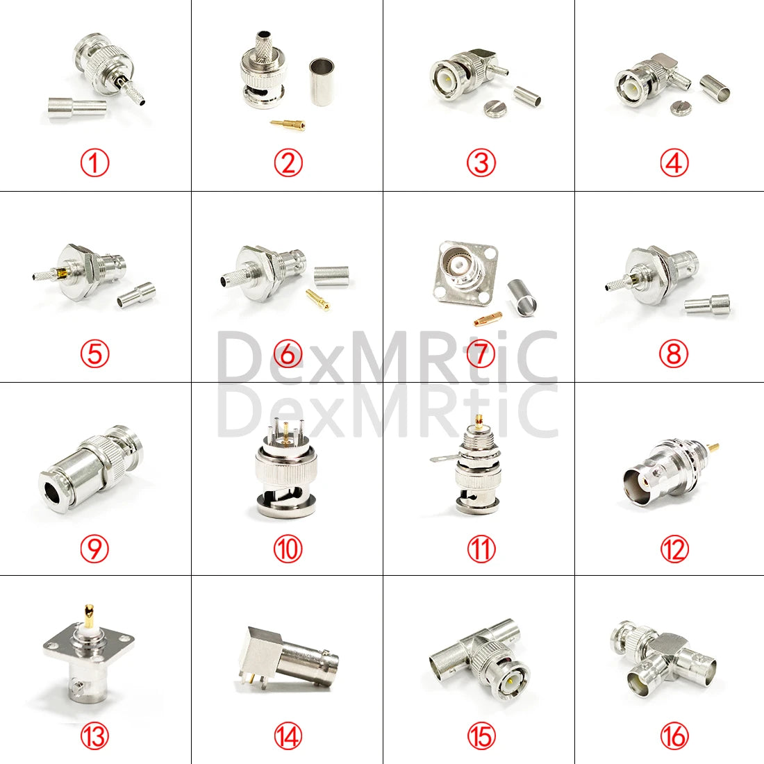 BNC Male Female RF Coax Connector Aapter for RG316 RG58 Cable Straight Right Angle Welding Terminal PCB Mount NEW Wholesale