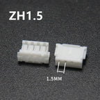 440Pcs/1Box ZH 1.5mm Pitch Straight Pins Header Connector Terminals Kit Plug Plastic Housing Header Crimp Connector