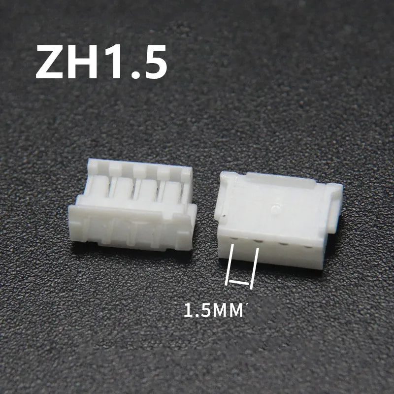 440Pcs/1Box ZH 1.5mm Pitch Straight Pins Header Connector Terminals Kit Plug Plastic Housing Header Crimp Connector