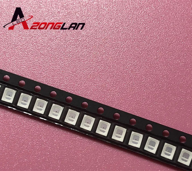 100PCS/lot SMD LED 2835 Yellow 0.2W 2.0-2.6V 580-590NM PLCC-2 SMD/SMT 2V 3.5*2.8*0.8MM 60Ma 3528 2835 led