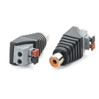 2/6/10PCS AV Plug RCA Lotus Head Press Terminal Monitoring Accessories RCA Welding-free Audio Connector Audio Male and Female