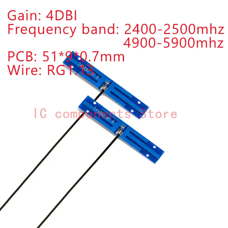 5PCS 2.4Ghz 4G 5G WIFI Internal Antenna FPC PCB 5dBi 8dBi IPX Connector Solder Omni Buletooth Antenna 3dBi IEEE b/g/n WLAN
