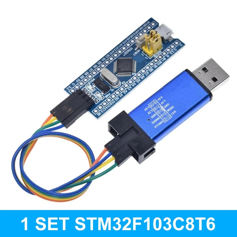 STM32F103C8T6 CH32F103C8T6 ARM STM32 Minimum System Development Board STM32F401 STM32F411 + ST-LINK V2 Download Programmer