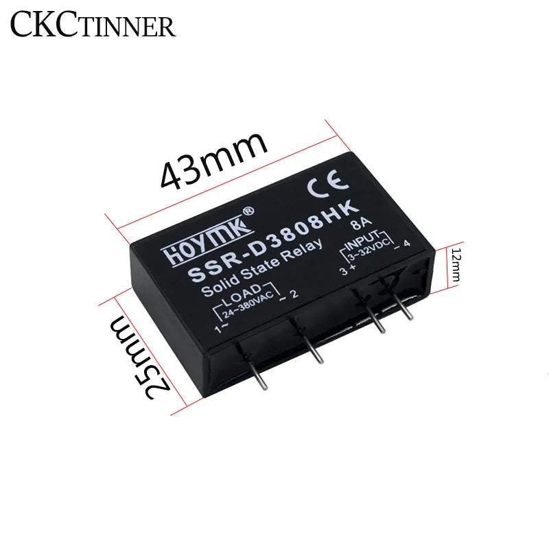 1pcs PCB SSR-D3803HK D3805HK D3808HK Dedicated with Pins SSR-D3805HK 5A DC-AC Solid State Relay