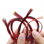 10PCS SMD Lamp Wired Led 0402 0603 0805 1206 Pre-soldered Micro Litz Wired Chip 20cm 3V Railway Model Scenes