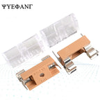 5PCS 5*20mm Glass Fuse Holder Transparent Holder with Transparent Cover Fuse Blocks 5x20mm Insurance Header 250V