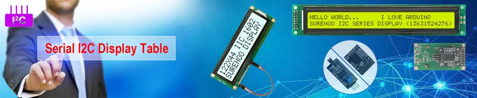 Serial IIC / I2C / TWI 4002 402 40*2 Character LCD Module Display Yellow Green Blue with Backlight for Arduino