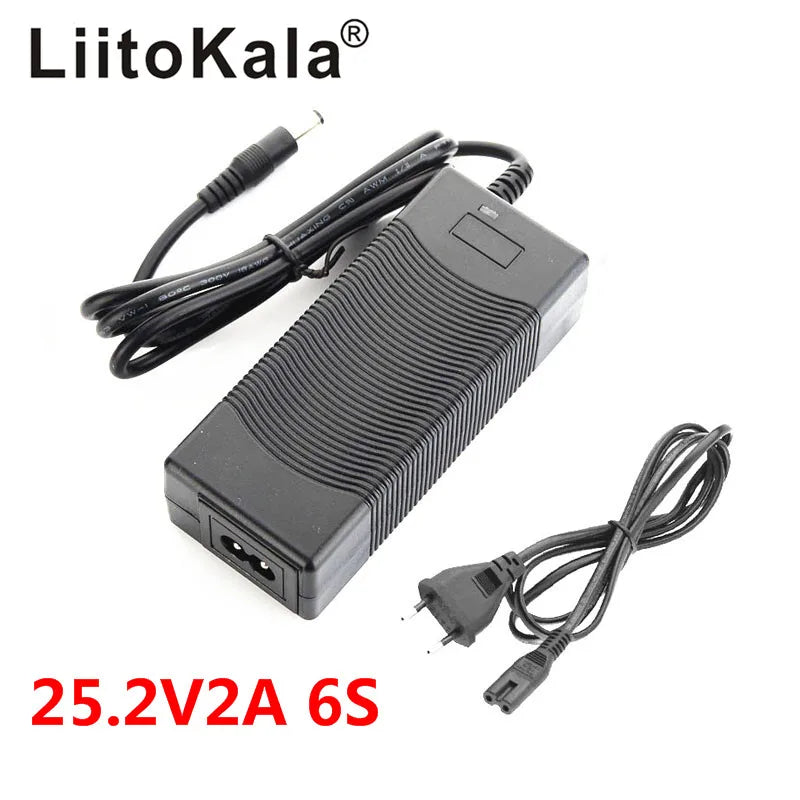 LiitoKala 12V 24V 36V 48V 2A/5A 3S 6S 7S 10S 13S 18650 Lithium Battery Charger 12.6V 29.4V 42V 54.6V DC 5.5*2.1mm