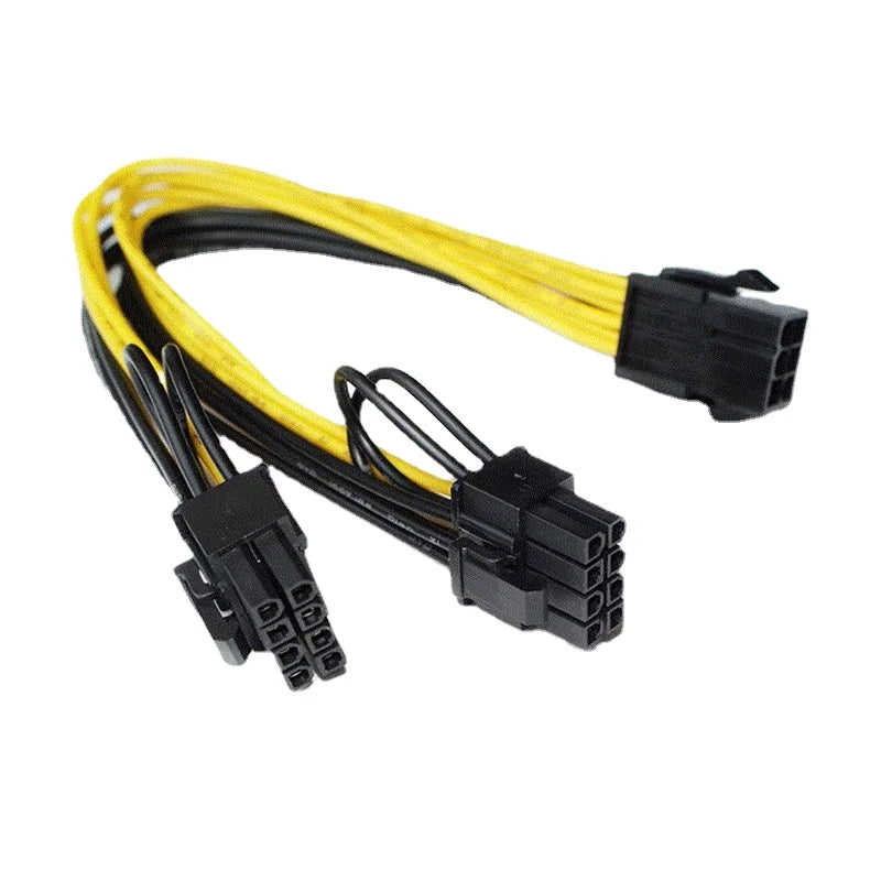 Adapter PCI-E 6 Pin To Dual 6+2 Pin 8 Pin Power Splitter Graphics Card for Mining Farm Video Card Gpu for Riser Extension Cable