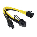 Adapter PCI-E 6 Pin To Dual 6+2 Pin 8 Pin Power Splitter Graphics Card for Mining Farm Video Card Gpu for Riser Extension Cable