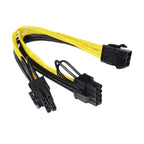Adapter PCI-E 6 Pin To Dual 6+2 Pin 8 Pin Power Splitter Graphics Card for Mining Farm Video Card Gpu for Riser Extension Cable