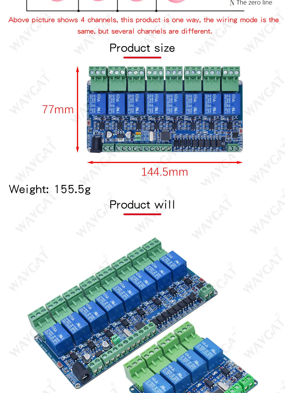 5V 12V Modbus Rtu 4 8 channel Relay Module RS485 TTL Communication 4 8 way Input Relay Module