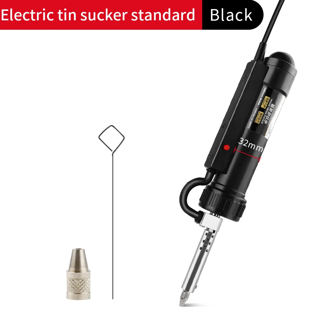 LUXIANZI Electric Suction Tin Gun Powerful Desoldering Pump Hand Welding Tools Removal Vacuum Soldering Sucker Pen Desolder