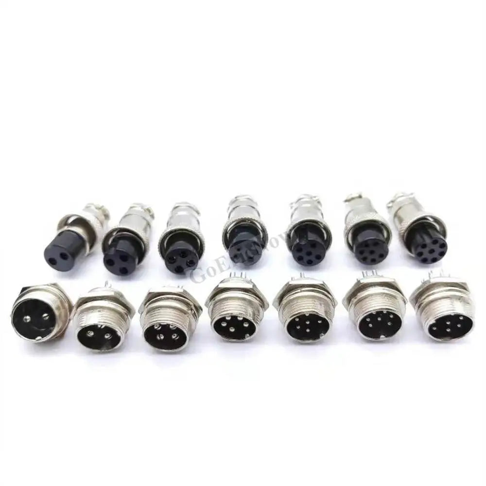 1 pcs GX16 2P 3P 4P 5P 6P 7P 8 9 10 Pin Male  Circular Aviation Connector GX 16 Socket & Plug Aviation Wire Panel Connectors