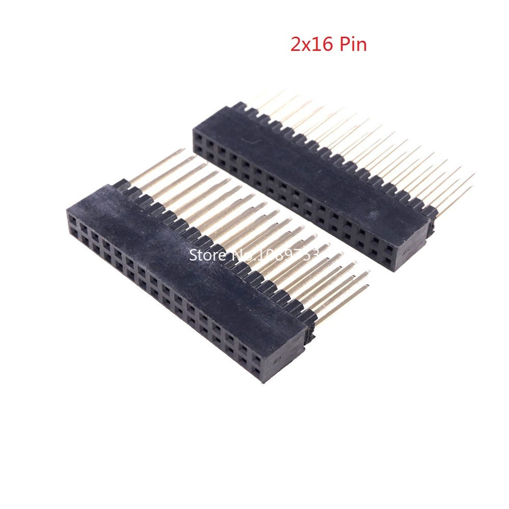 5PCS PC104 2.54mm 2x10P/16P/20P/25P/32P/40Pin Female Stacking Header Connector Dual Row 2x20P for Control Motherboard Interface