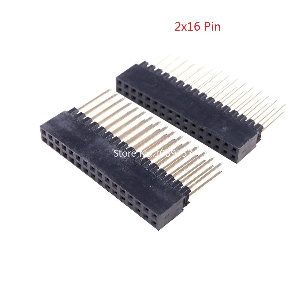5PCS PC104 2.54mm 2x10P/16P/20P/25P/32P/40Pin Female Stacking Header Connector Dual Row 2x20P for Control Motherboard Interface