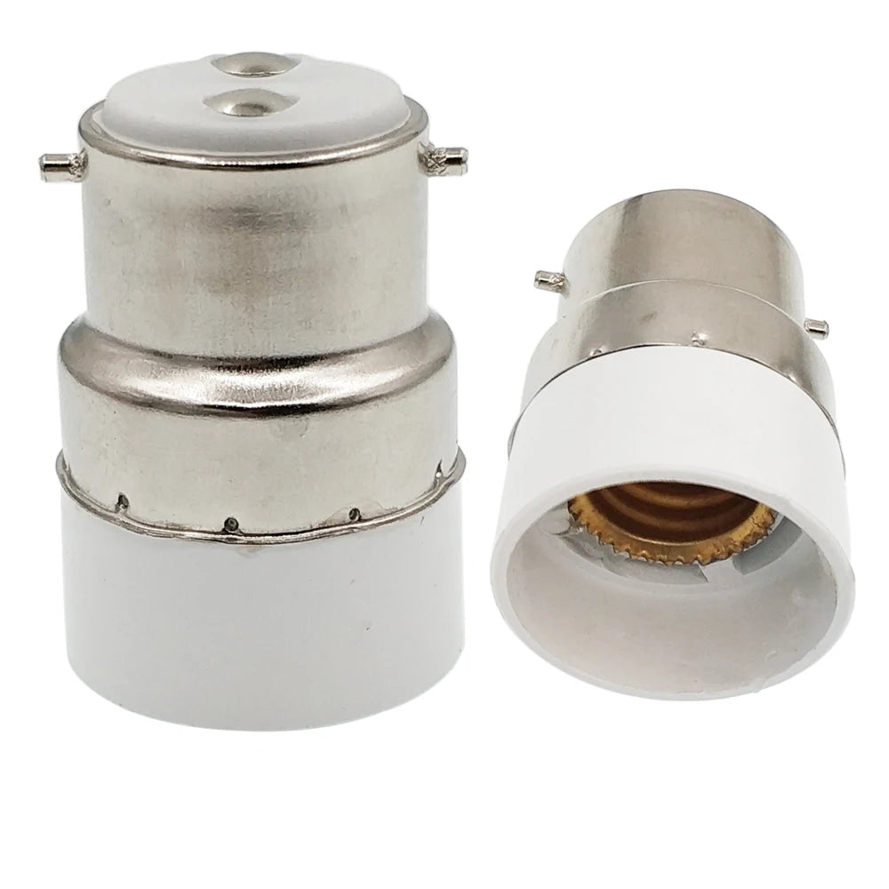 6pcs B22 to E14 Light Socket adapter B22 to E14 EU Standard Candelabra lamp holder converter, CE Rohs