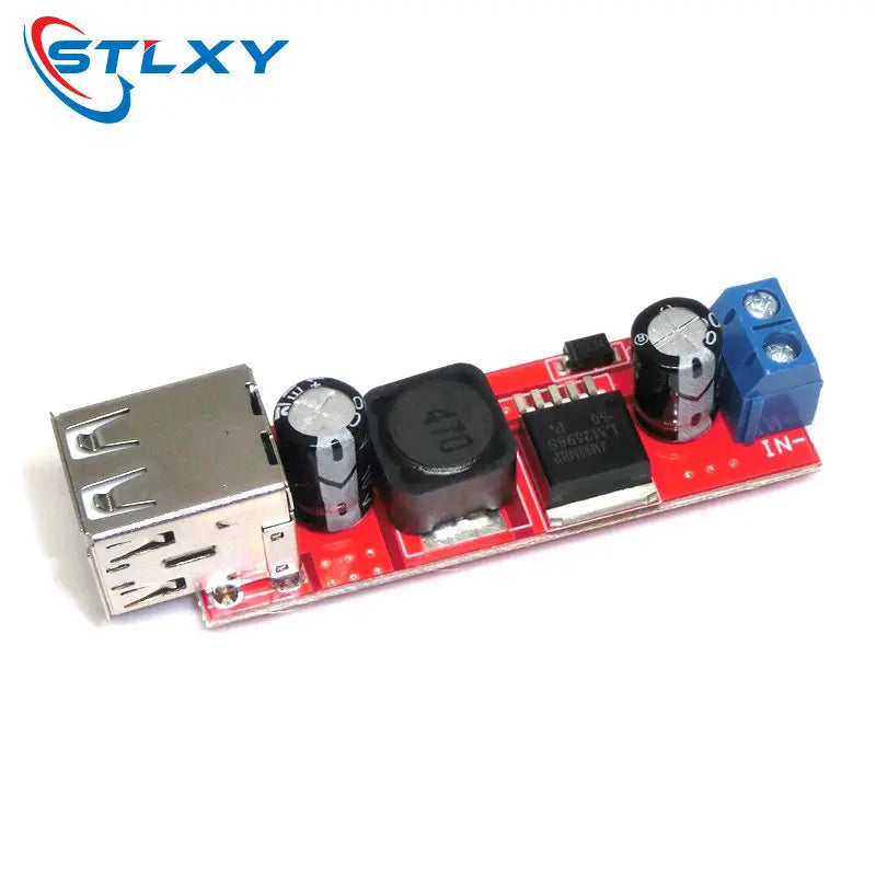 DC 6V-40V To 5V 3A Double USB Charge DC-DC Step-down Converter Module For Vehicle Charger LM2596 Dual USB