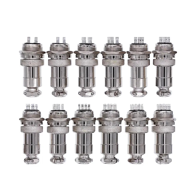 10Set Metal Connectors GX20 2-Pin Circular Female Male 3-Core 4-Core Aviation Plug Quick Plug Cable Connector