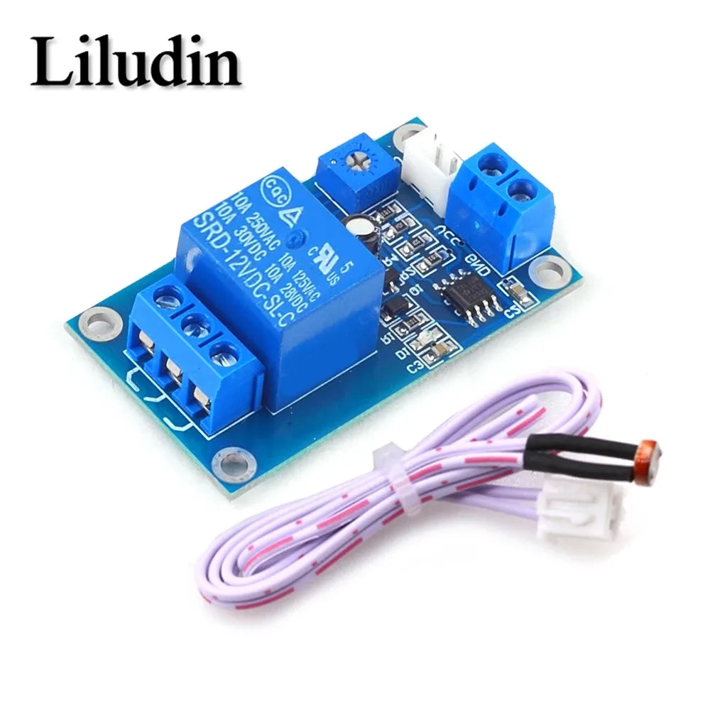 XH-M131 DC 5V 12V 24V 10A Light Control Switch Photoresistor Relay Module Detection Sensor brightness Automatic Control Module