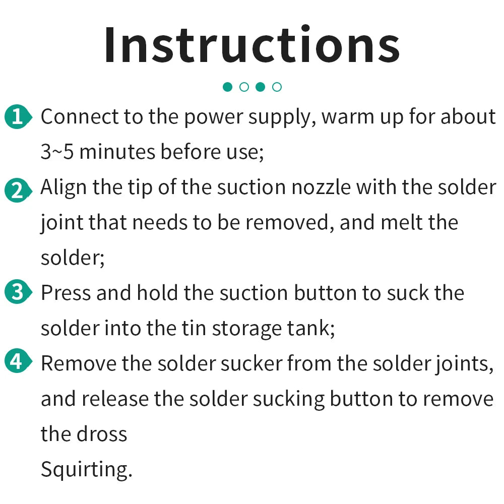 LUXIANZI Electric Suction Tin Gun Powerful Desoldering Pump Hand Welding Tools Removal Vacuum Soldering Sucker Pen Desolder