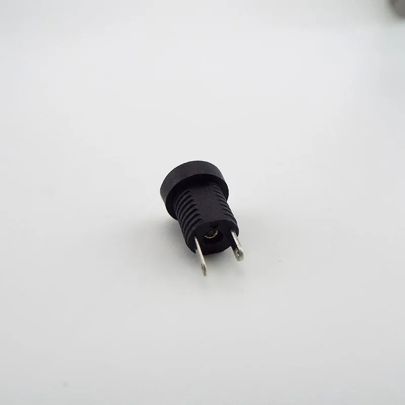 DC022B 5.5 X 2.1mm DC Power Jack Supply Socket Connector DC Female 2 Terminal 2 Pin Panel Mount Connector Plug Adapter 5.5*2.5