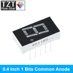 0.4 Inch Digital Tube LED Display 1Bit 2 Bit 3 Bit 4 Bit Clock Common Anode Cathode 0.4" 7 Segment Led DIY Red Board for arduino