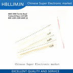 175pcs 7valuesX25pcs 0402 0603  0805 1206 SMD Ferrite Bead 3A High Current   SMD FB 11R 60R 80R 120R 220R 600R 1K