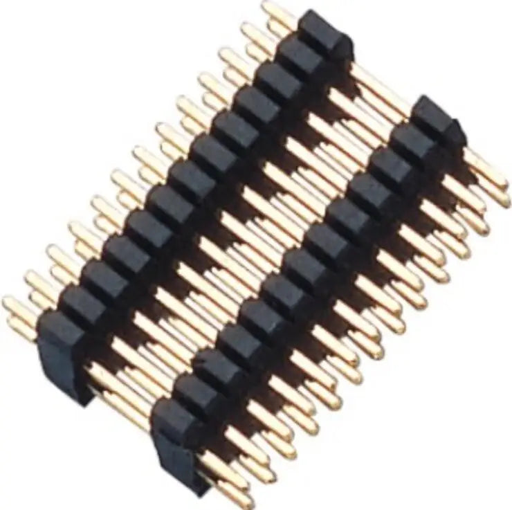 10pcs 2.54 1x40P L11.4-15-40-50mm Straight Single Row Double Plastic H2.5mm Breakable PCB Board Spacer Male Pin Header Connector