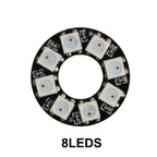 WS2812B LED Pixel Individually Addressable Ring 8/16/24/35/45Leds WS2812 Built-in IC Full Color Circle Led Modules Light DC5V