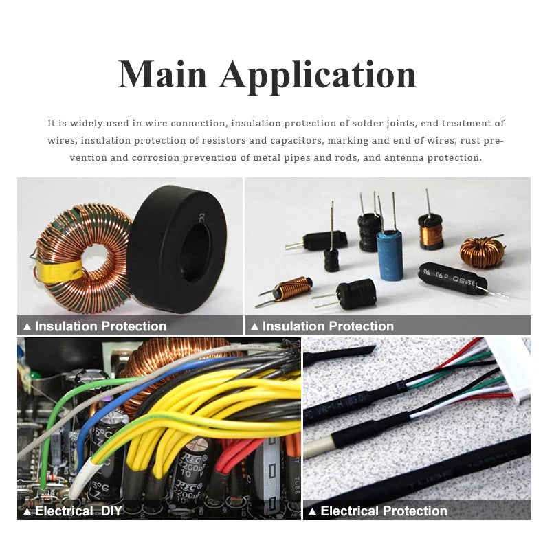 10 Meter Colorful Clear Heat Shrink Tube Shrinkable Tubing Wrap Wire Kits 2:1 Heat Shrink Tube Wrap Wire Sell DIY Connector