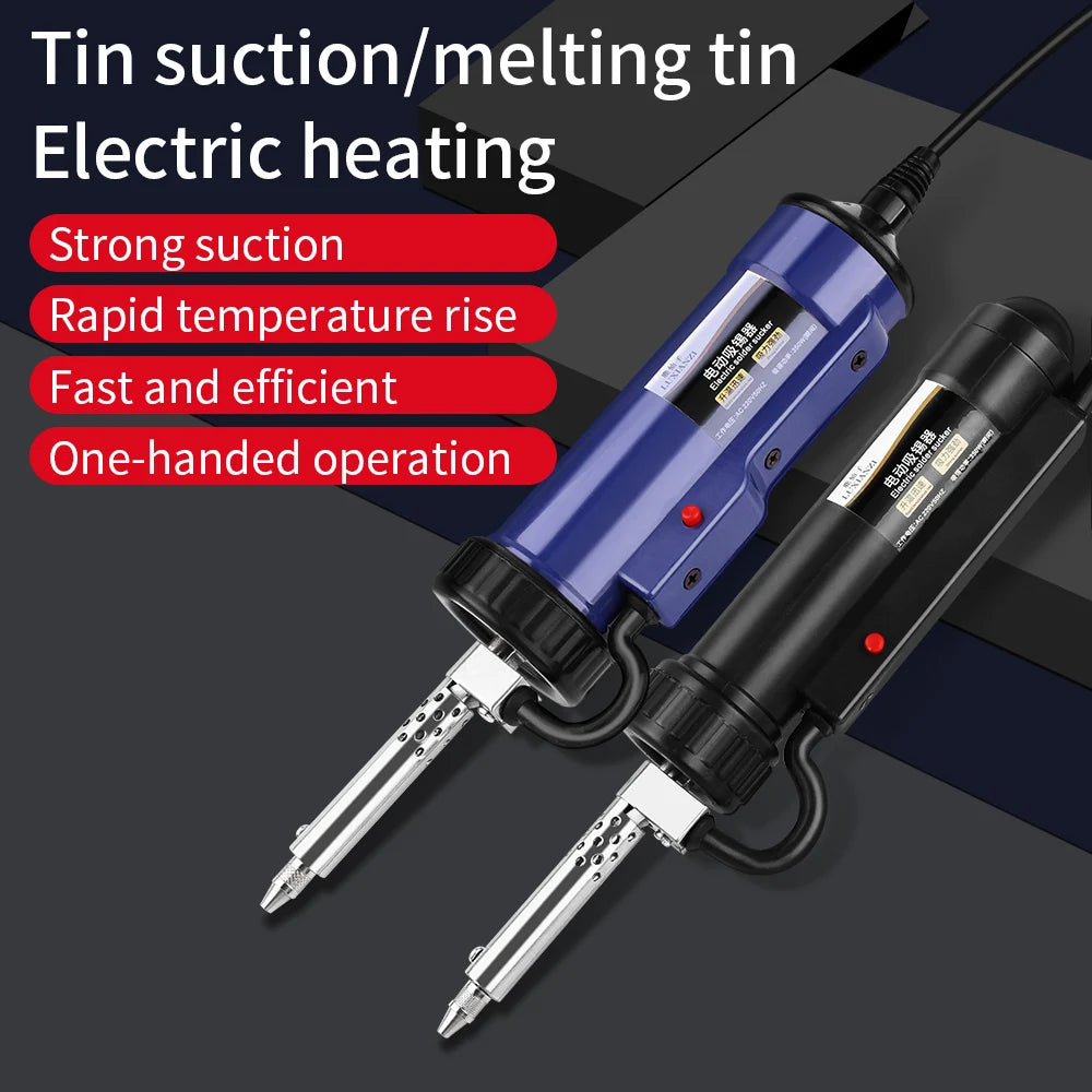 LUXIANZI Electric Suction Tin Gun Powerful Desoldering Pump Hand Welding Tools Removal Vacuum Soldering Sucker Pen Desolder