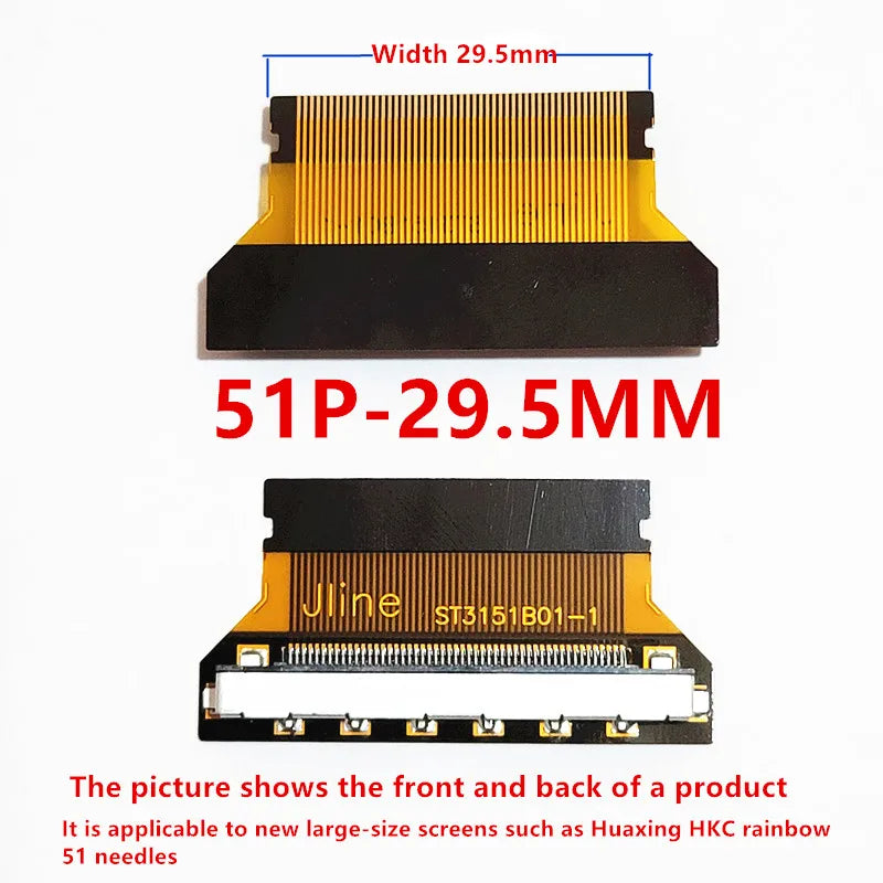 10pcs/FIX 30P to FPC 30P/51P 0.5mm/1.0mm flexible cable interface adapter LCD LED LVDS Cable to FPC FFC adapter board TV plate