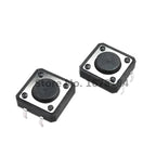50Pcs 12 x 12mm x 4.3mm 12*12*4.3H Panel PCB Momentary Tactile Tact Push Button Switch DIP