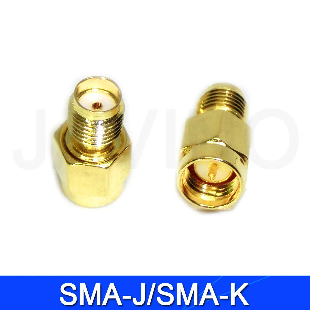 5Pcs Javino Adapter SMA / RP-SMA to SMA / RPSMA Male Plug & Female Jack Straight & Right angle RF Coaxial connector