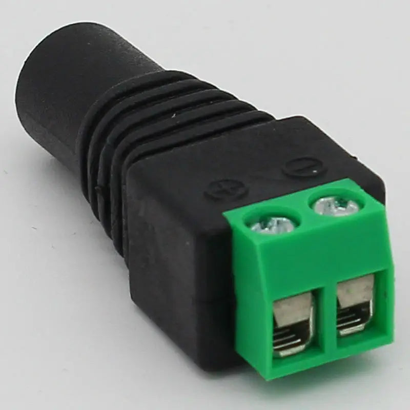 No soldering 2.1x5.5mm Power DC Jack Plug Socket dc Connector Female + Male DC Plug Jack Adapter Wire Connector CCTV Connector