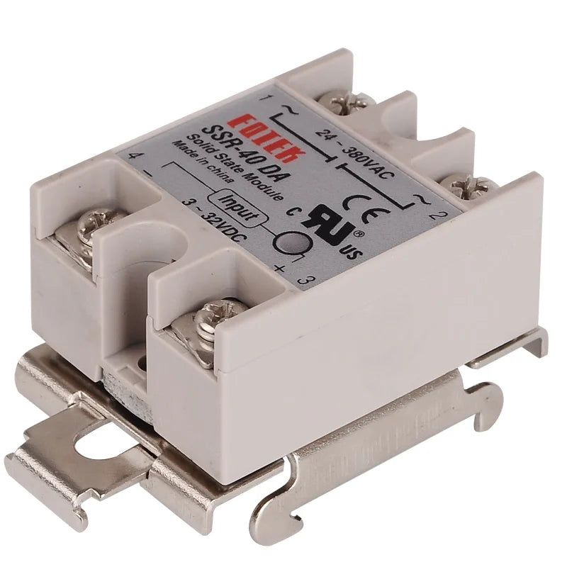 35MM DIN Rail Mounting Fixed Buckle Solid State Relay SSR Clip Clamp for Fotek SSR 40DA 25DA DA AA DD VA Series