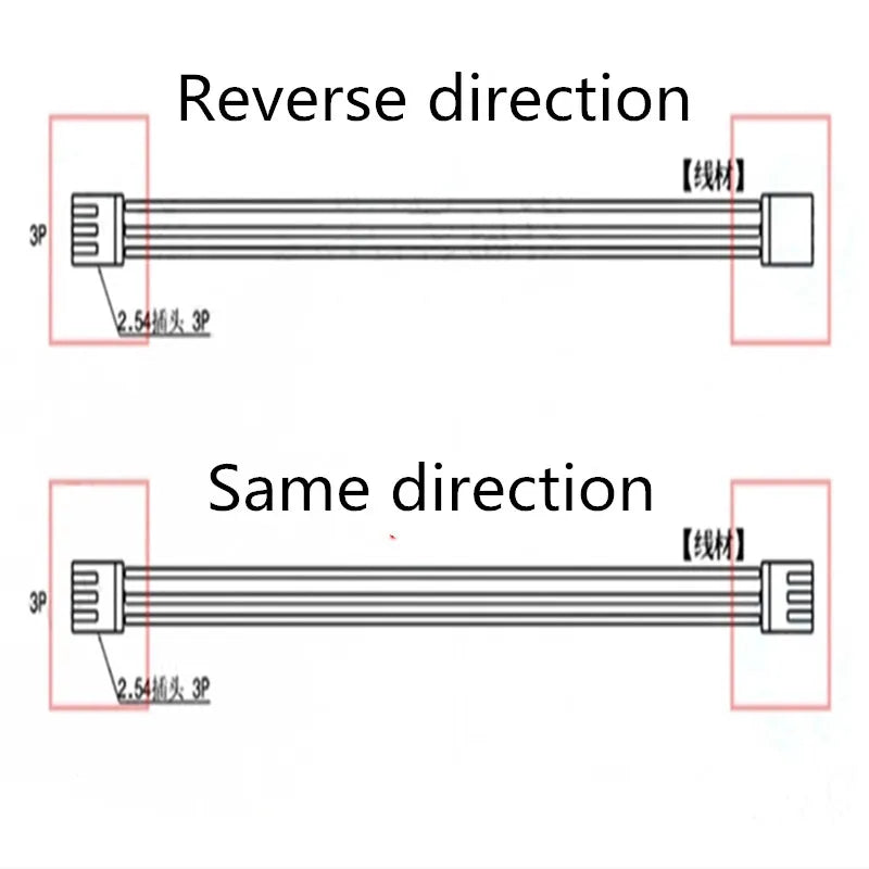 5PCS ZH 1.5mm Electronic Wire  Double Head 10CM/15CM/20CM Cable 28AWG Double Head Same side / Reverse side Connector