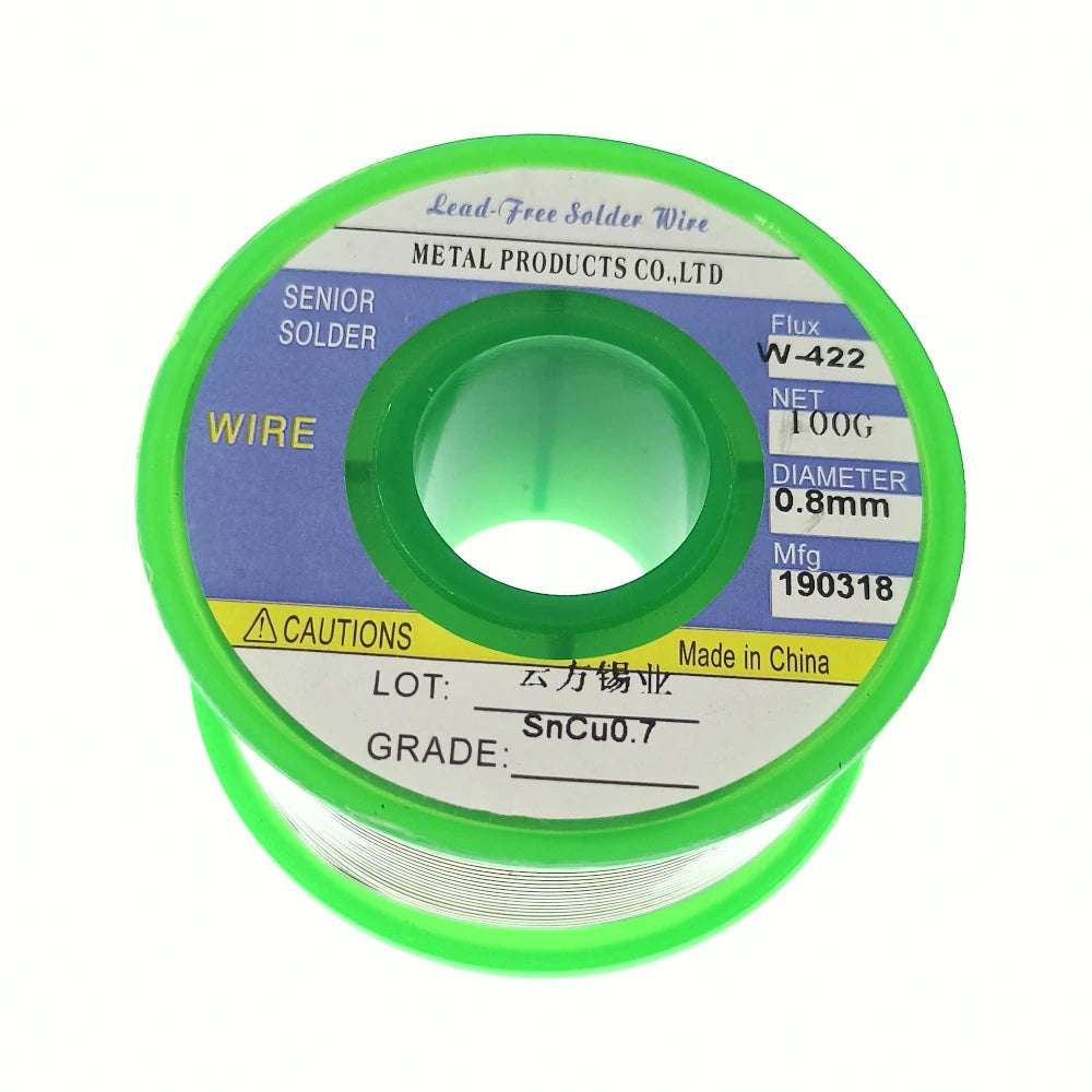 ESPLB 100G 0.5/0.6/0.8/1.0/1.2/1.5/2.0mm Lead Free Solder Wire Tin Welding Soldering Iron Rosin Core Solder Sn99.3 Cu0.7