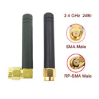 2pcs 2.4 GHz WiFi Antenna 2dBi Aerial SMA/RP-SMA Male Connector 2.4GHz Antenna Wifi Antenne For Wireless Router Wifi Booste