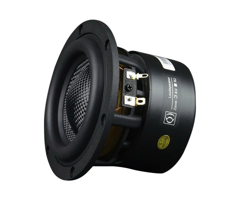 AIYIMA 1Pcs 4 Inch Subwoofer Speaker HiFi Home Theater Glass Fiber Cone Audio Speaker 4 8 Ohm 80W Loudspeaker