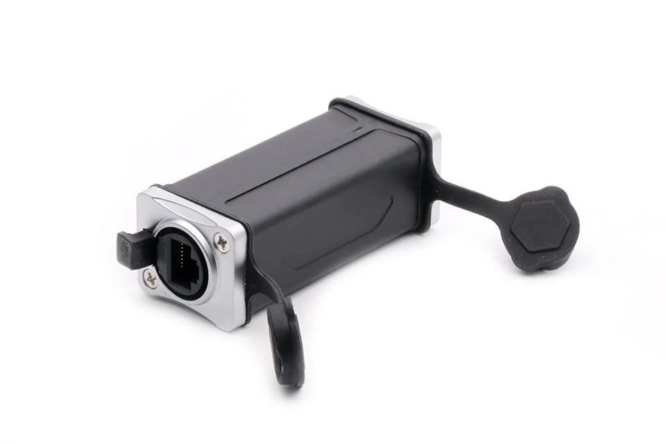 1pc New Arrival Waterproof Network Connector RJ45 Ethernet Connector Female Panel Mount Sockets IP65 Level