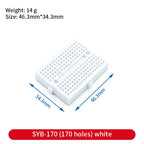 Breadboard 400 830 Point Solderless PCB Bread Board protoboard ZY-204 MB102 SYB-170 SYB-46 Test Boards Jump Wire for Arduino kit