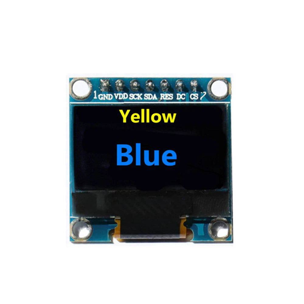 0.96 inch OLED SPI/IIC Serial White/Blue/Yellow OLED Display Module 128X64 I2C SSD1306 12864 LCD Screen Board GND VDD SCK SDA