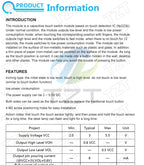 TZT TTP223 12V 1-Channel Touch Relay Module Capacitive Touch Key Switch Sensor Self-Locking/No-Locking HTTM Touch Button