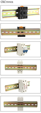 Universal Type C45 DIN Rail Terminal Blocks Relay Contactor  AC Contactor Lead Guide Rail Way 35mm wide 7.5mm high